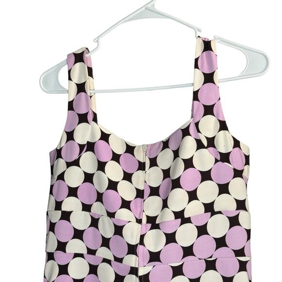 ⭐ 🔥 50% OFF SALE — FINAL PRICESangria Purple Polka Dot Sheath Dress Size 12 - Picture 7 of 9